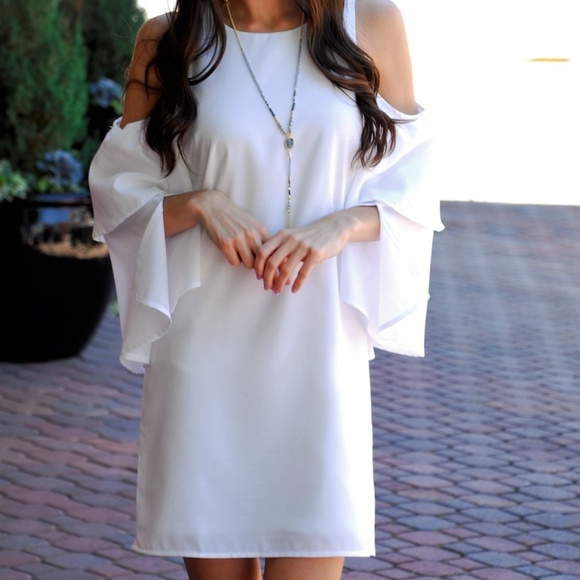 Phoebeoates Dresses & Skirts - Ripple Bell Sleeve Dress